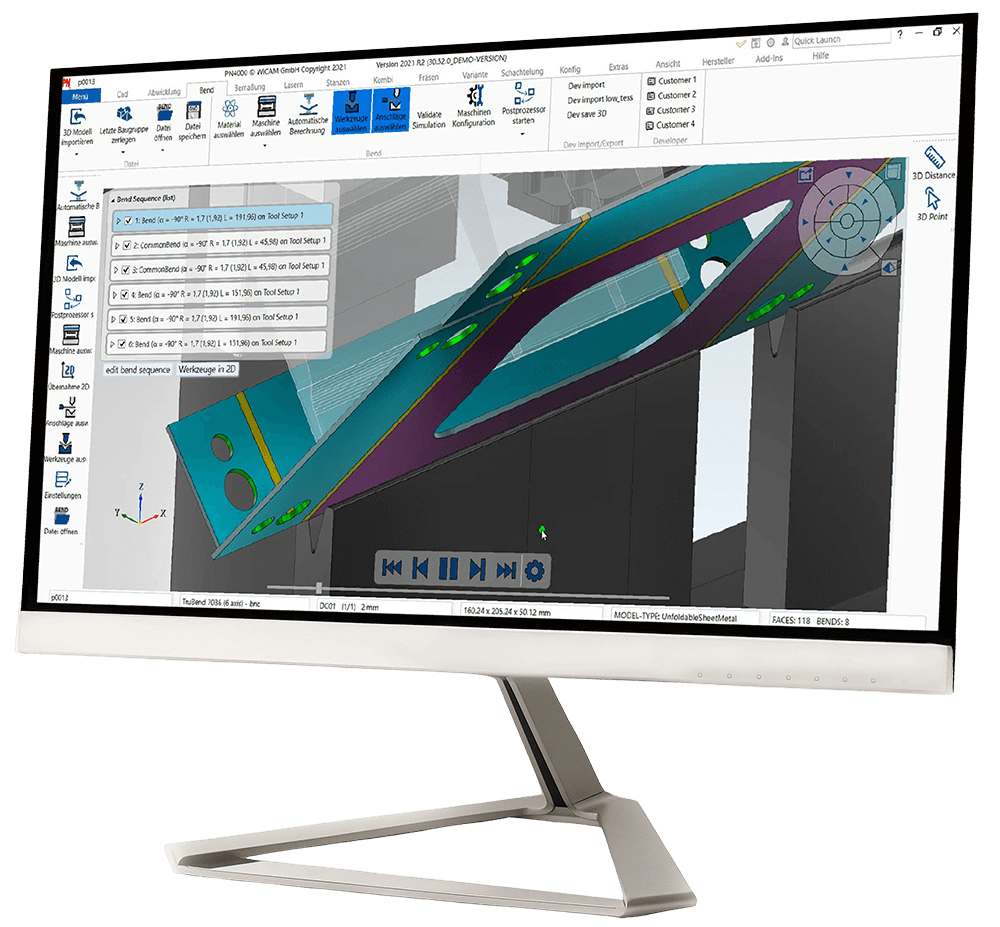 Bend Simulation For Press Brakes PNBend WiCAM